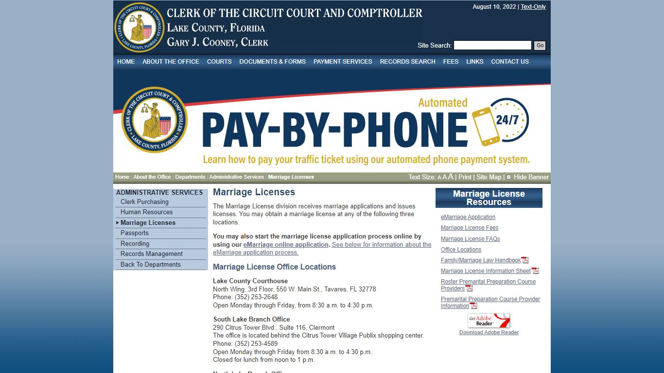 Marriage Licenses - lakecountyclerk.org